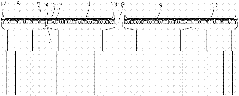 Bridge widening splicing structure and its construction method
