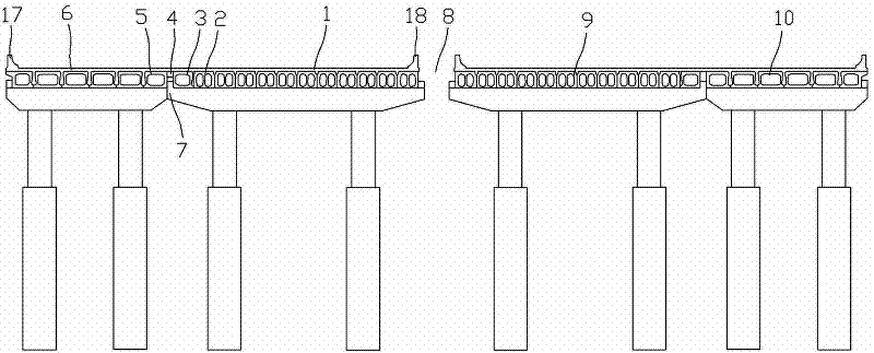 Bridge widening splicing structure and its construction method