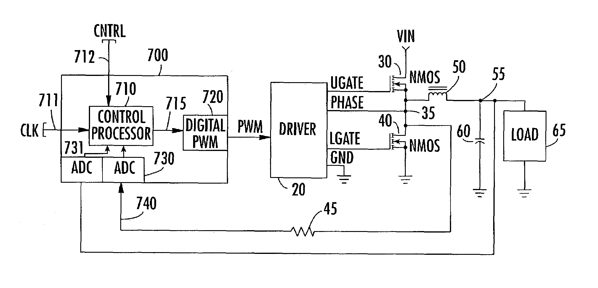 High resolution digital pulse width modulator for DC-DC voltage converter