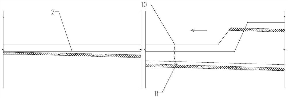 Subway entrance and exit line flood gate system