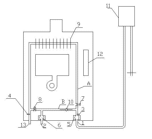 Application method of constant-temperature gas water heater
