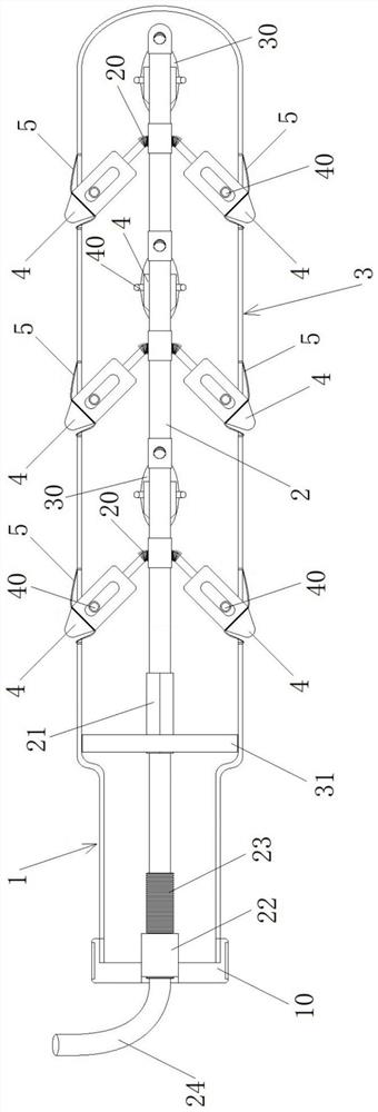 Medical gynecological flusher and medical gynecological flushing device