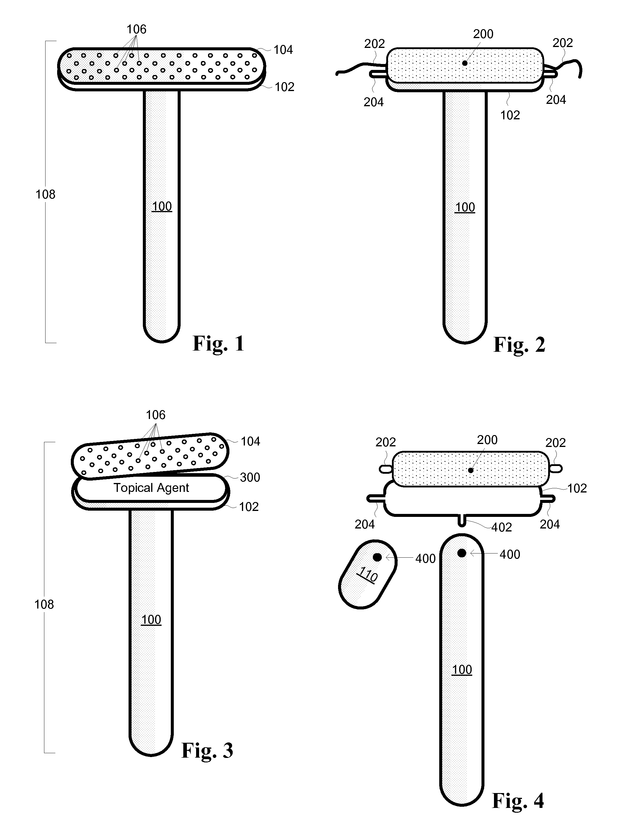 Interchangeable applicator for topical agents