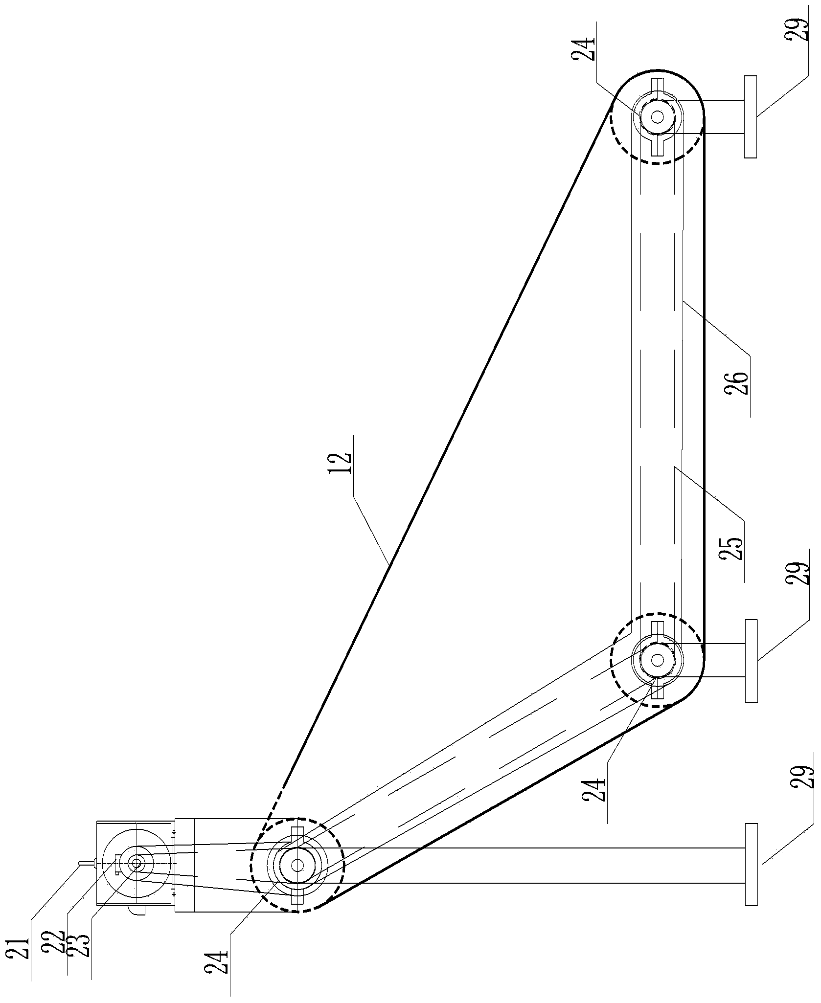 Rotary magnetic separator and treatment method of weak magnetic substance in ink wastewater