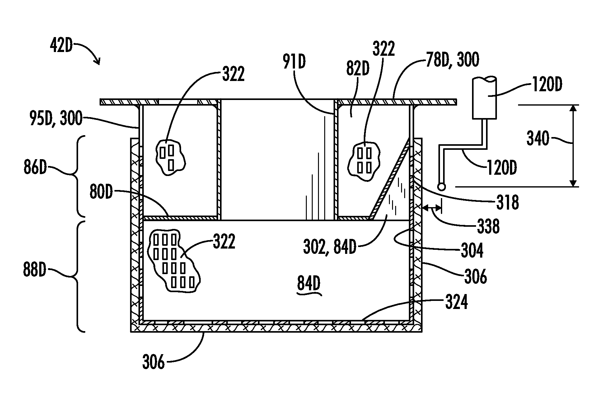 Integrated dual chamber burner with remote communicating flame strip