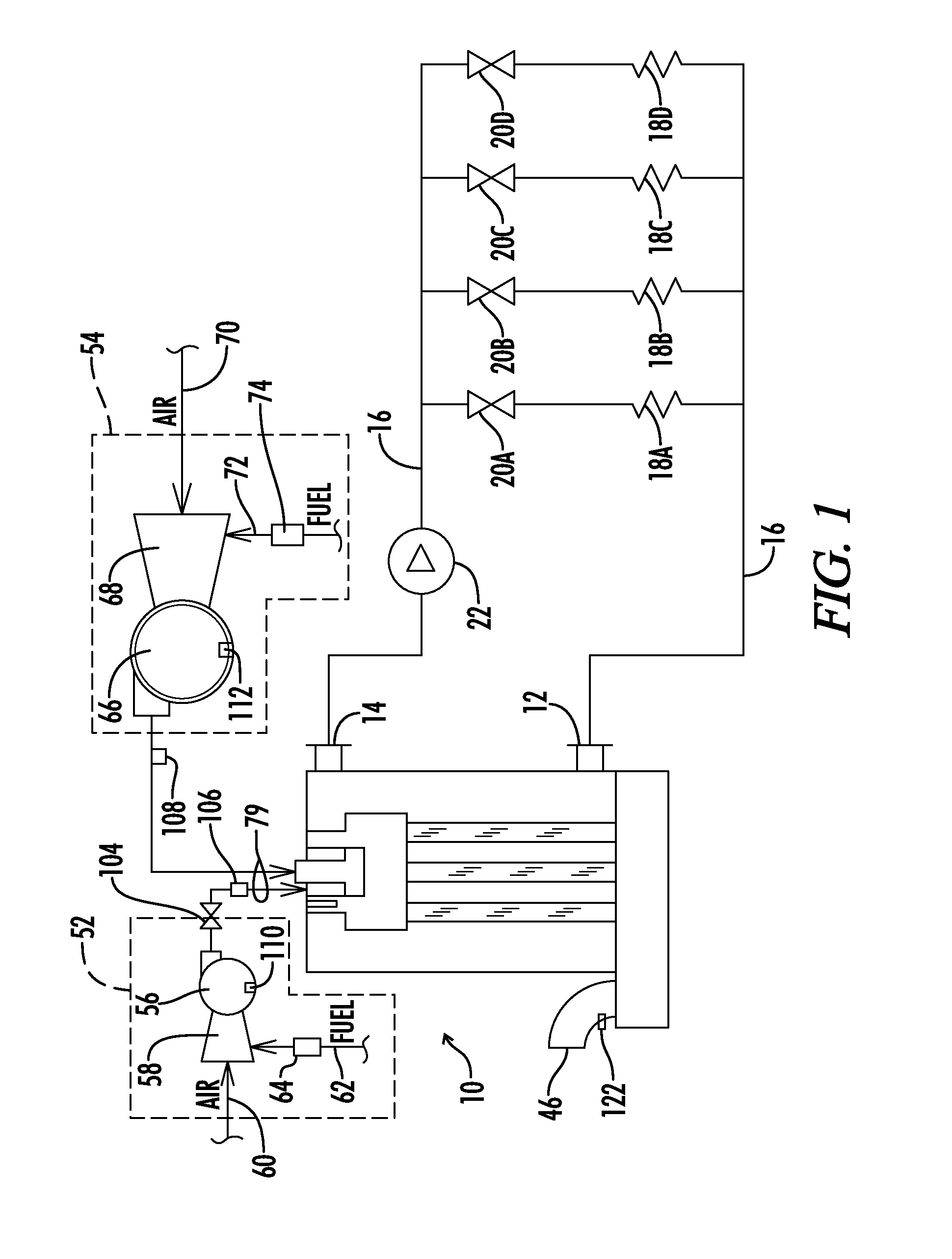 Integrated dual chamber burner with remote communicating flame strip