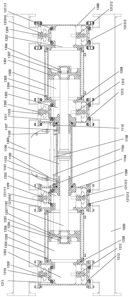 Four-way low-damping double-acting check valve