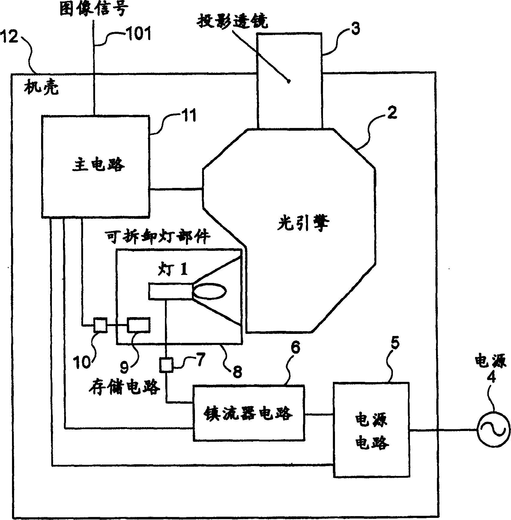 Projector and lamp information managing method