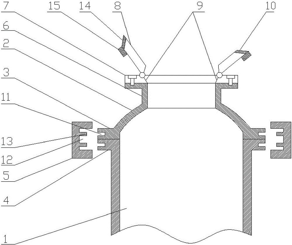 Pressure vessel with double cover bodies