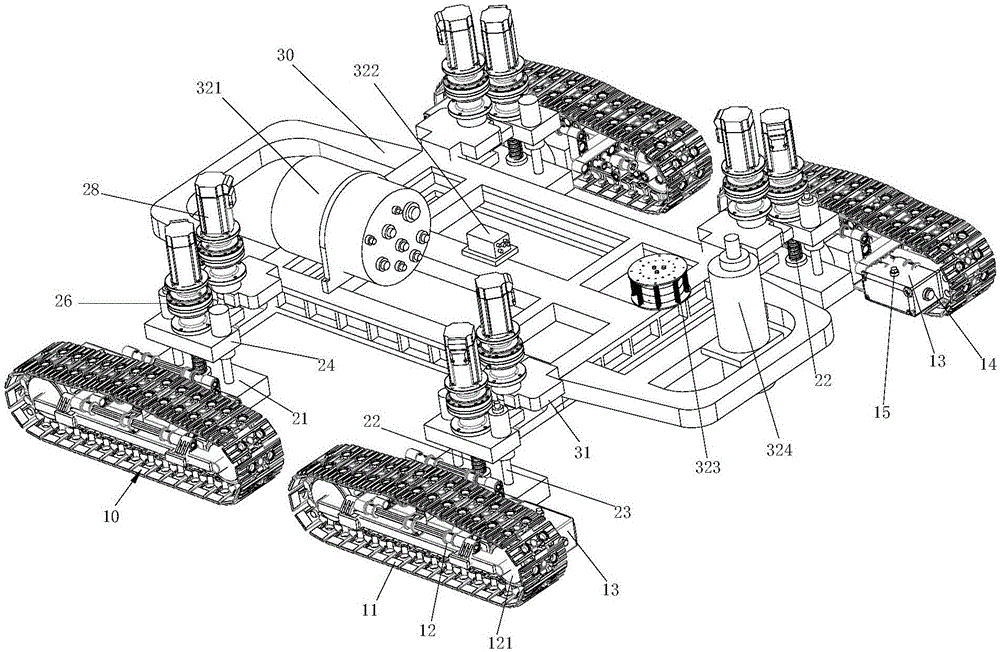 Seabed mining vehicle underpan, seabed mining vehicle and controlling method for seabed mining vehicle