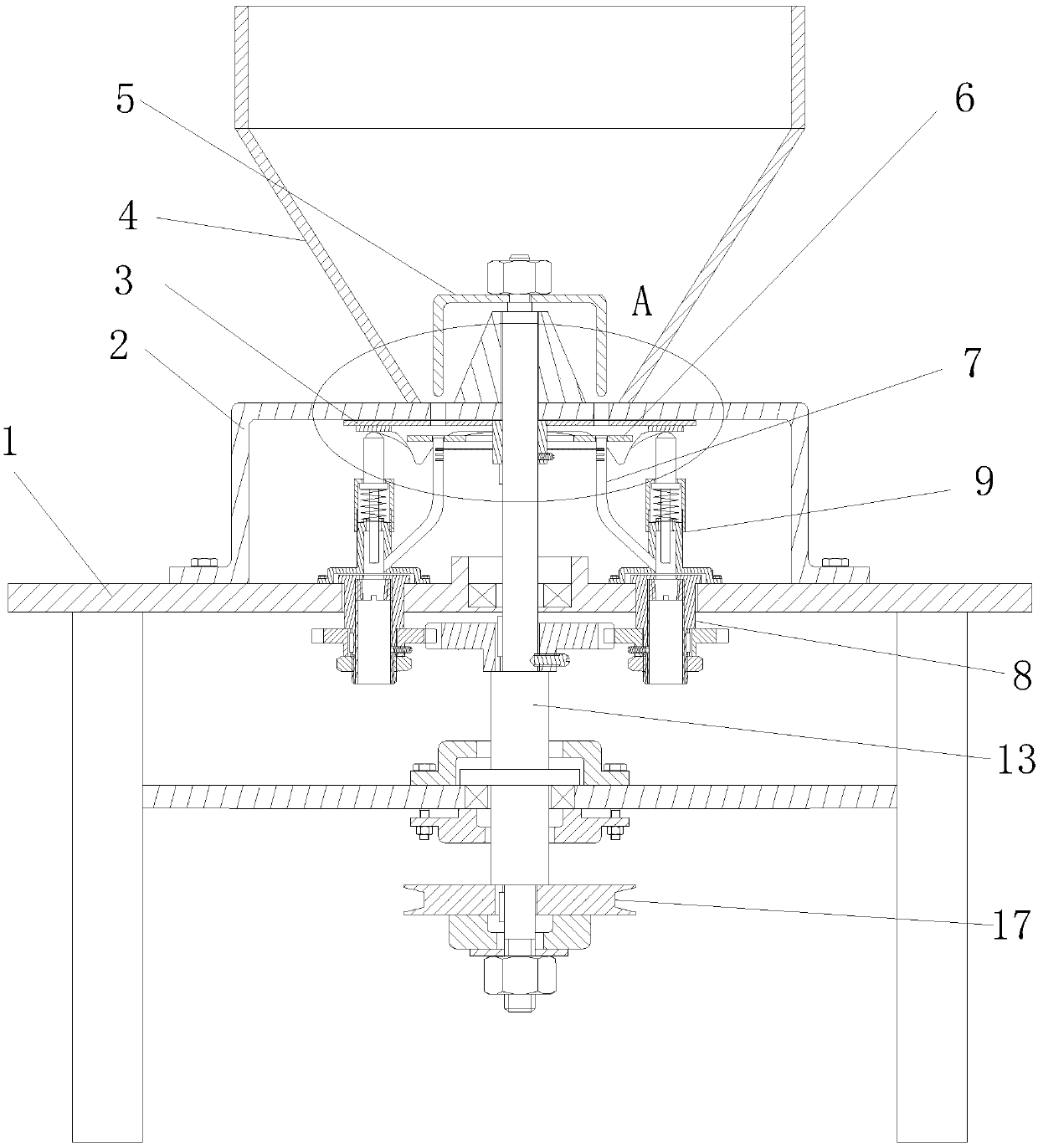 Gorgon fruit shelling device