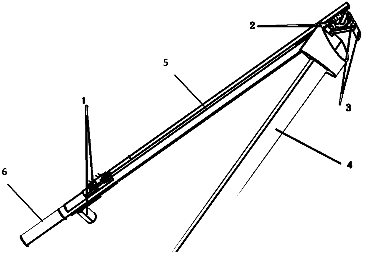 Auxiliary manual picking machine for fruits growing on trees based on crank sliding block motion