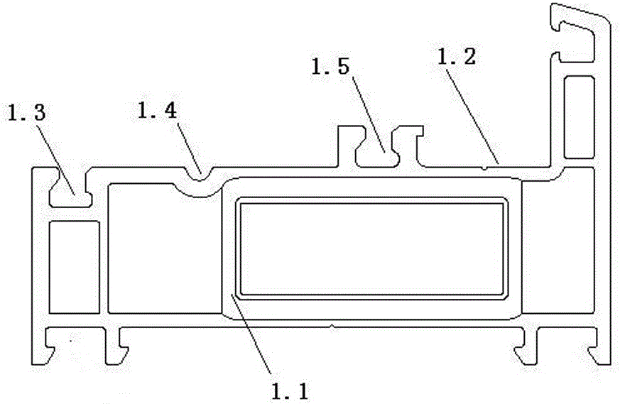 Extrusion sealing type beautiful sliding window