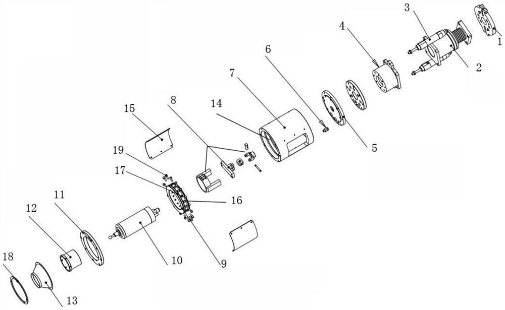 A constant force grinding and polishing head mechanism