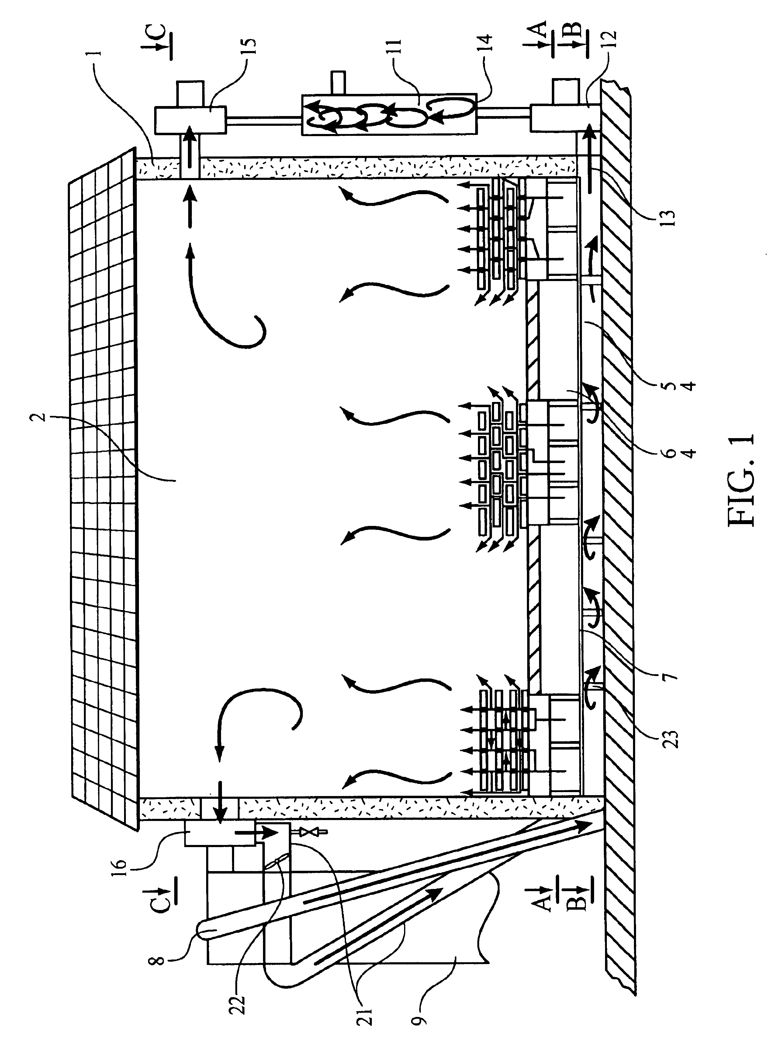 Drying plant and method for drying wood