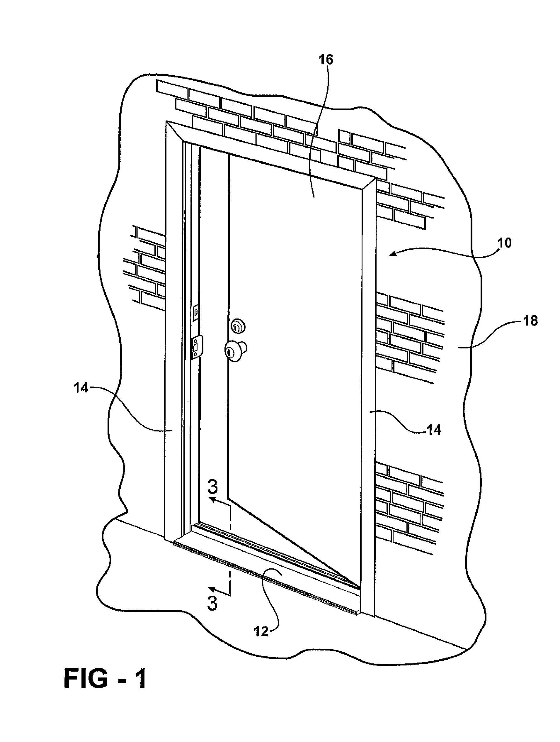 Entryway system including a threshold assembly