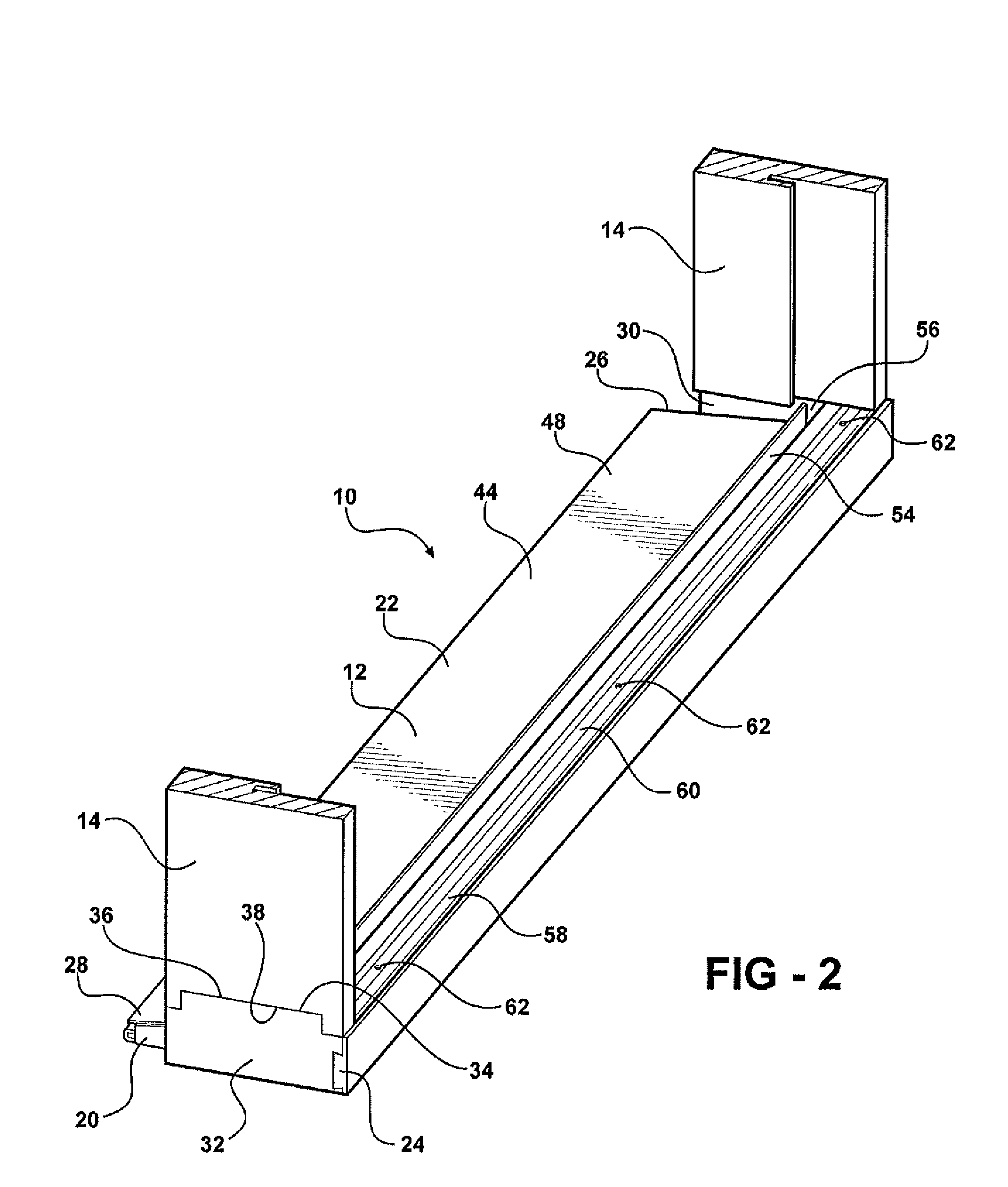 Entryway system including a threshold assembly