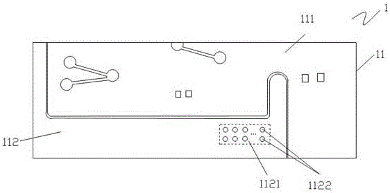 Circuit board blind hole depth test structure and test method thereof