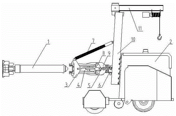 Automatic vehicle hook for motor train unit traction vehicle