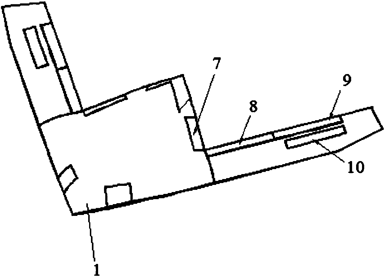 Flying wing arrangement hidden unmanned aerial vehicle