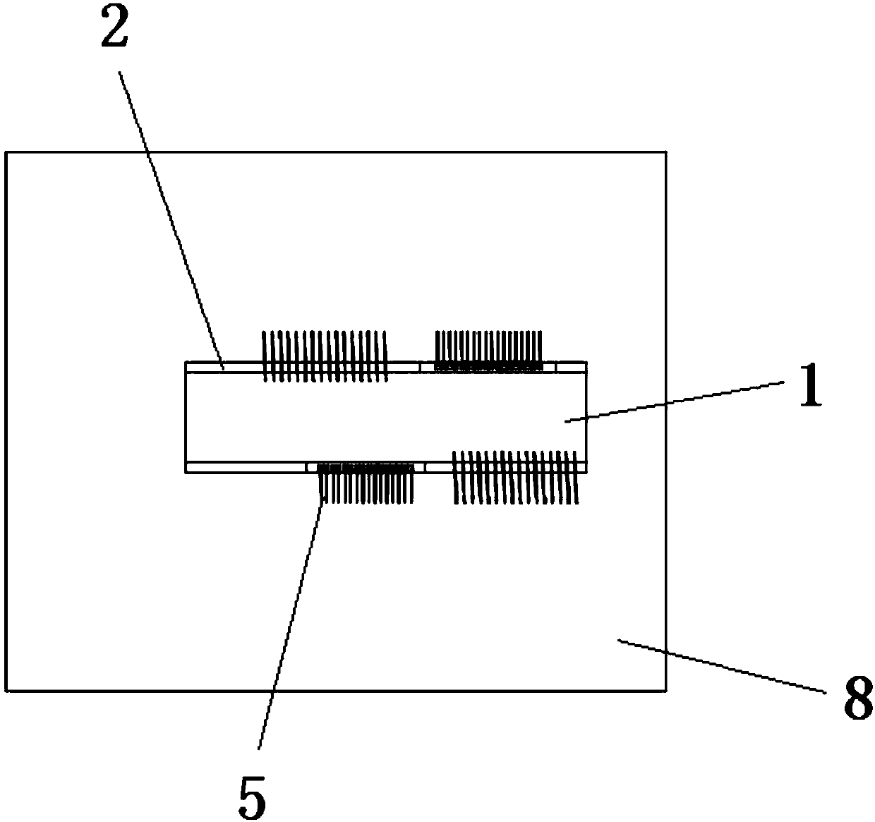 Integrated alignment packaging structure for detector circuit board and optical waveguide chip