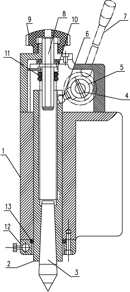 Grinding machine tail seat structure