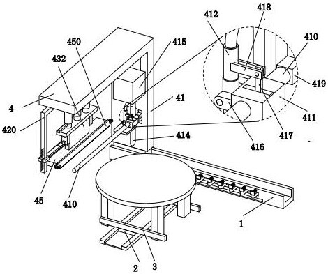 A kind of solid wood furniture circular desktop board polishing equipment