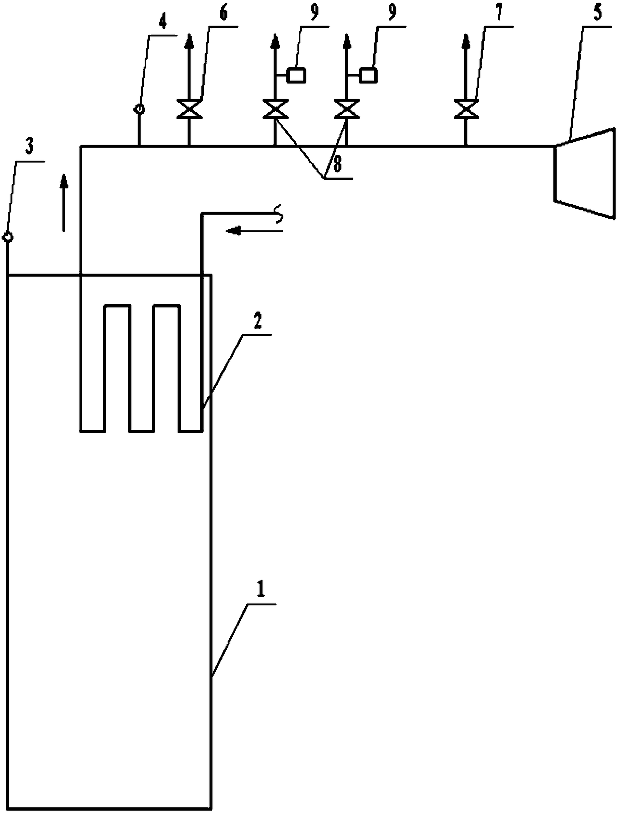 Boiler system and power failure protection method thereof