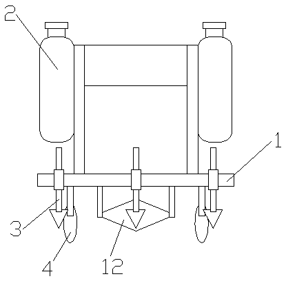 Sowing and plastic film mulching machine