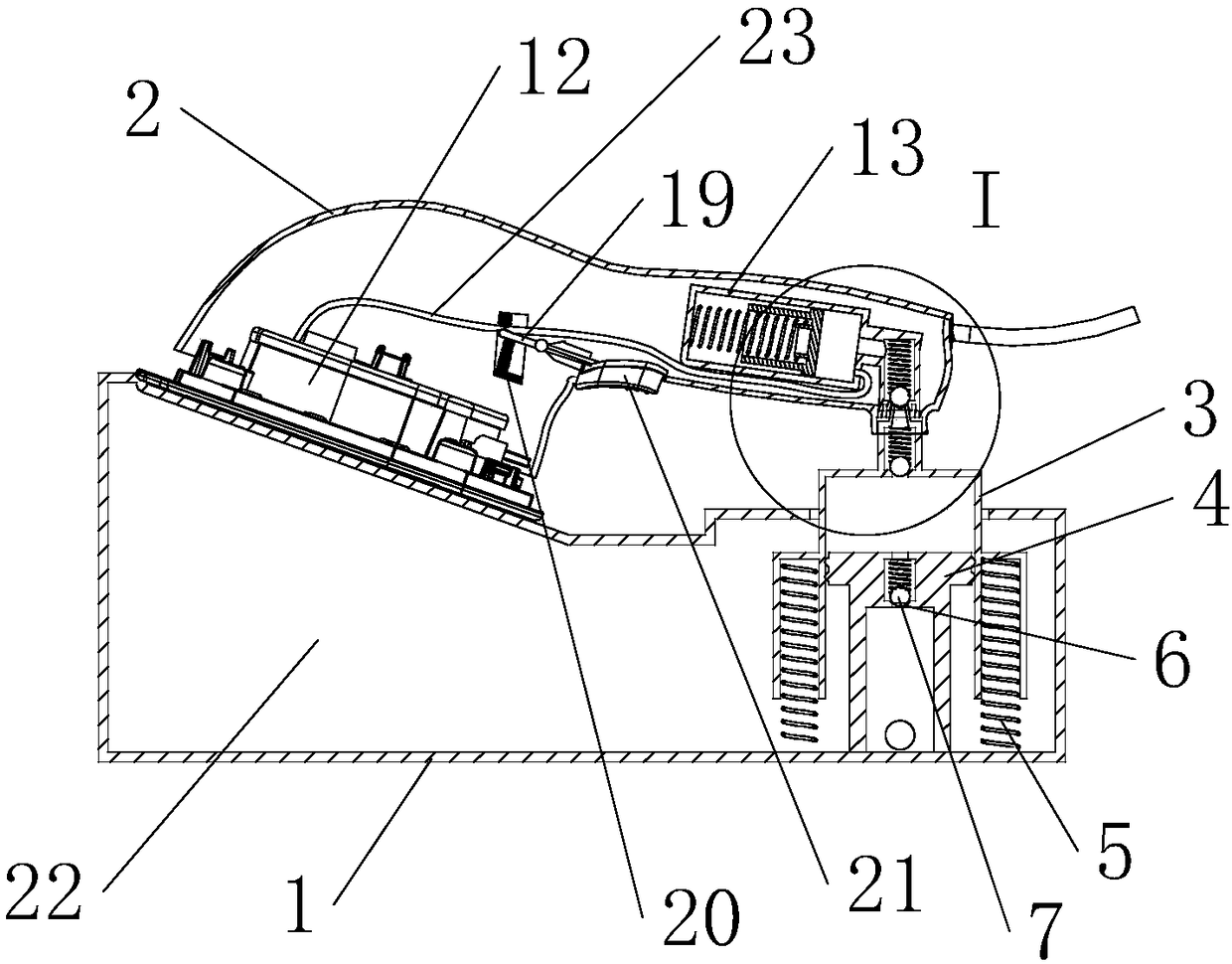 Ironing machine with water tank changeable in volume