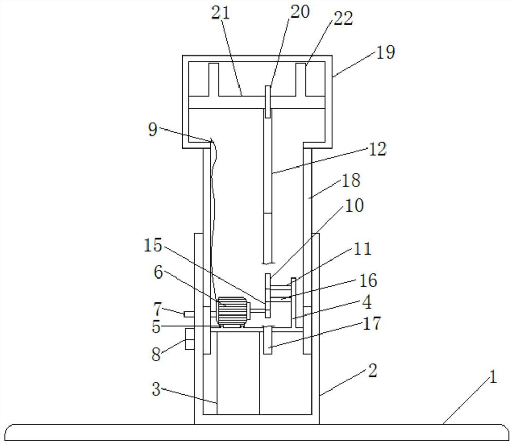 A height-adjustable rotating display stand