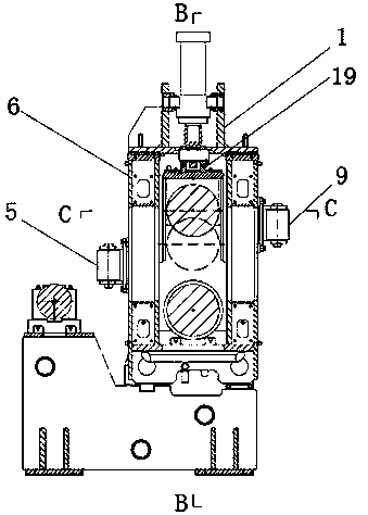 Continuous straightening machine with slide plate guide and vertical pressing