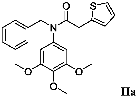 Three-stage amide microtubulin polymerization inhibitors as well as preparation method and application thereof