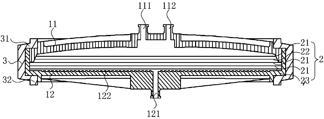 Plasma filtering device and method for treating acute cerebral infarction