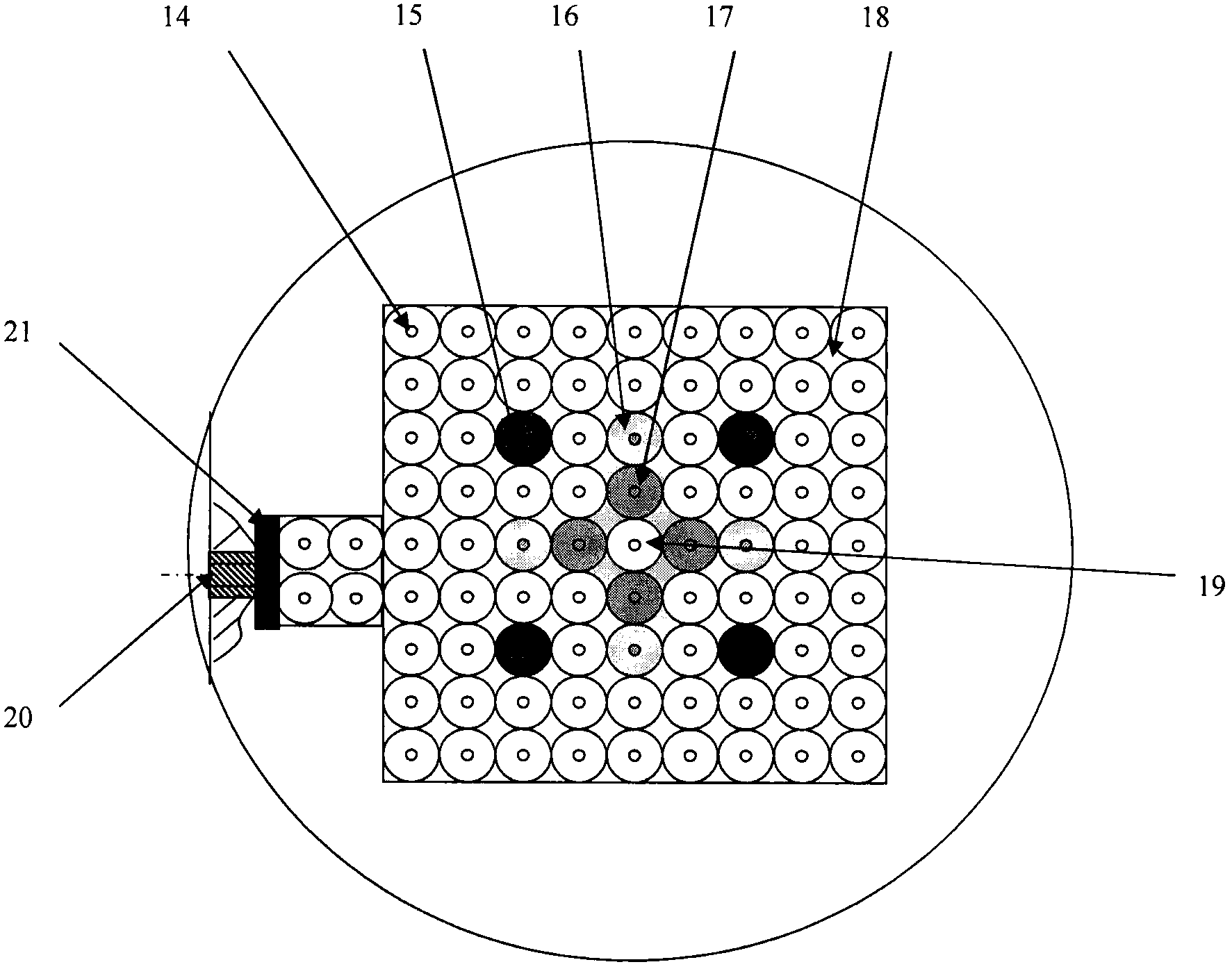 Calibration target for optical axis calibration of multi-band multi-optical axis photoelectric system