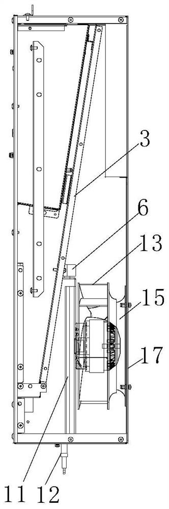 Fan mounting structure and cabinet air conditioner