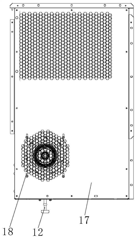 Fan mounting structure and cabinet air conditioner