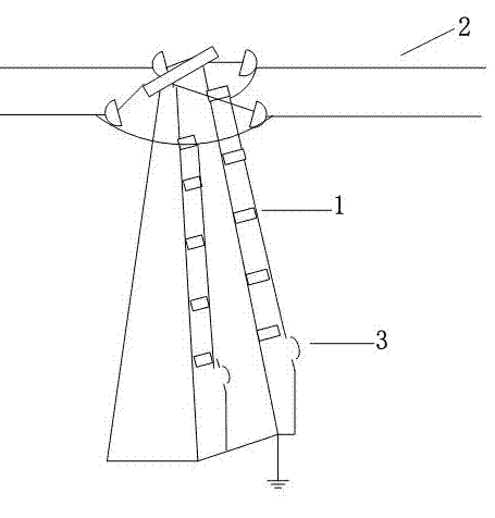 Current ice-melting method for overhead ground wires of electric transmission line