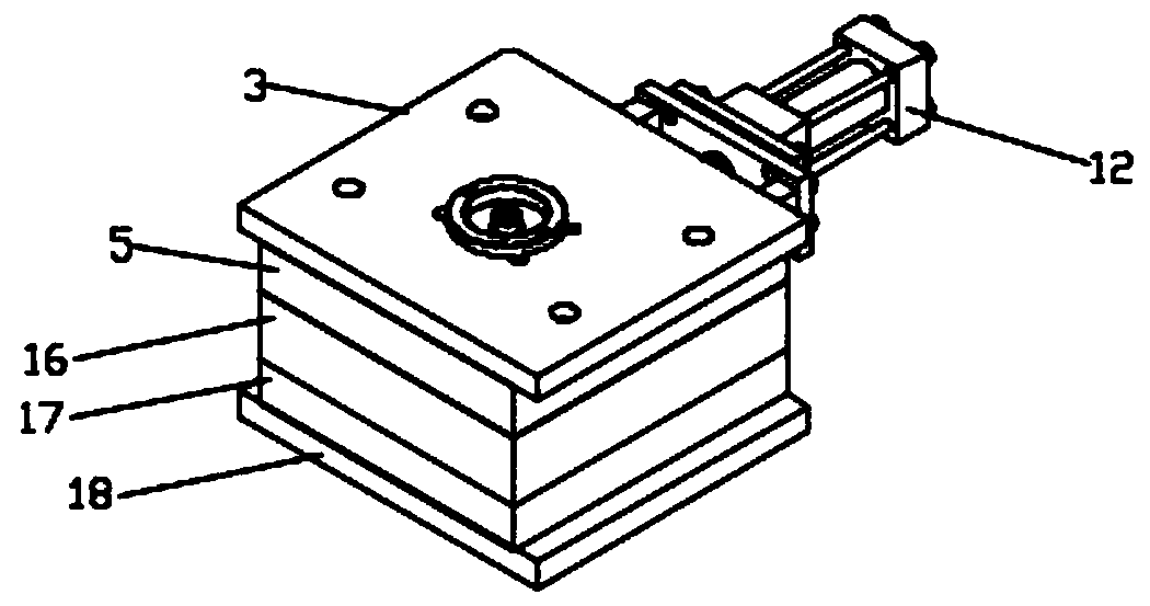 Mould provided with suspension type core-pulling rod screen placing structure