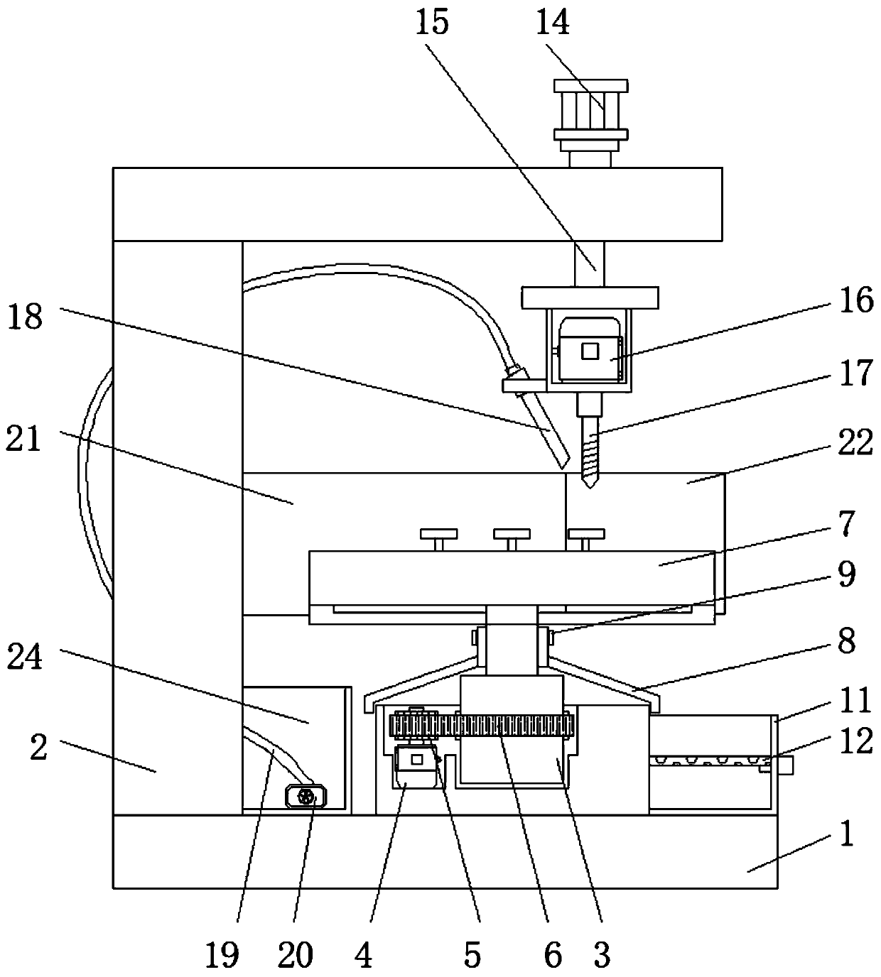 Puncher with convenience in adjustment of refractory material position