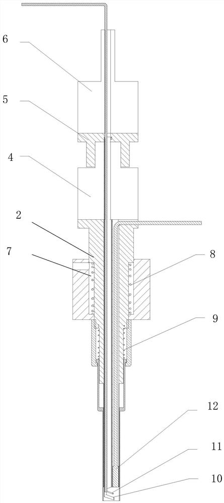 Robot arm for self-adaptive pressure reduction tunnel type robot