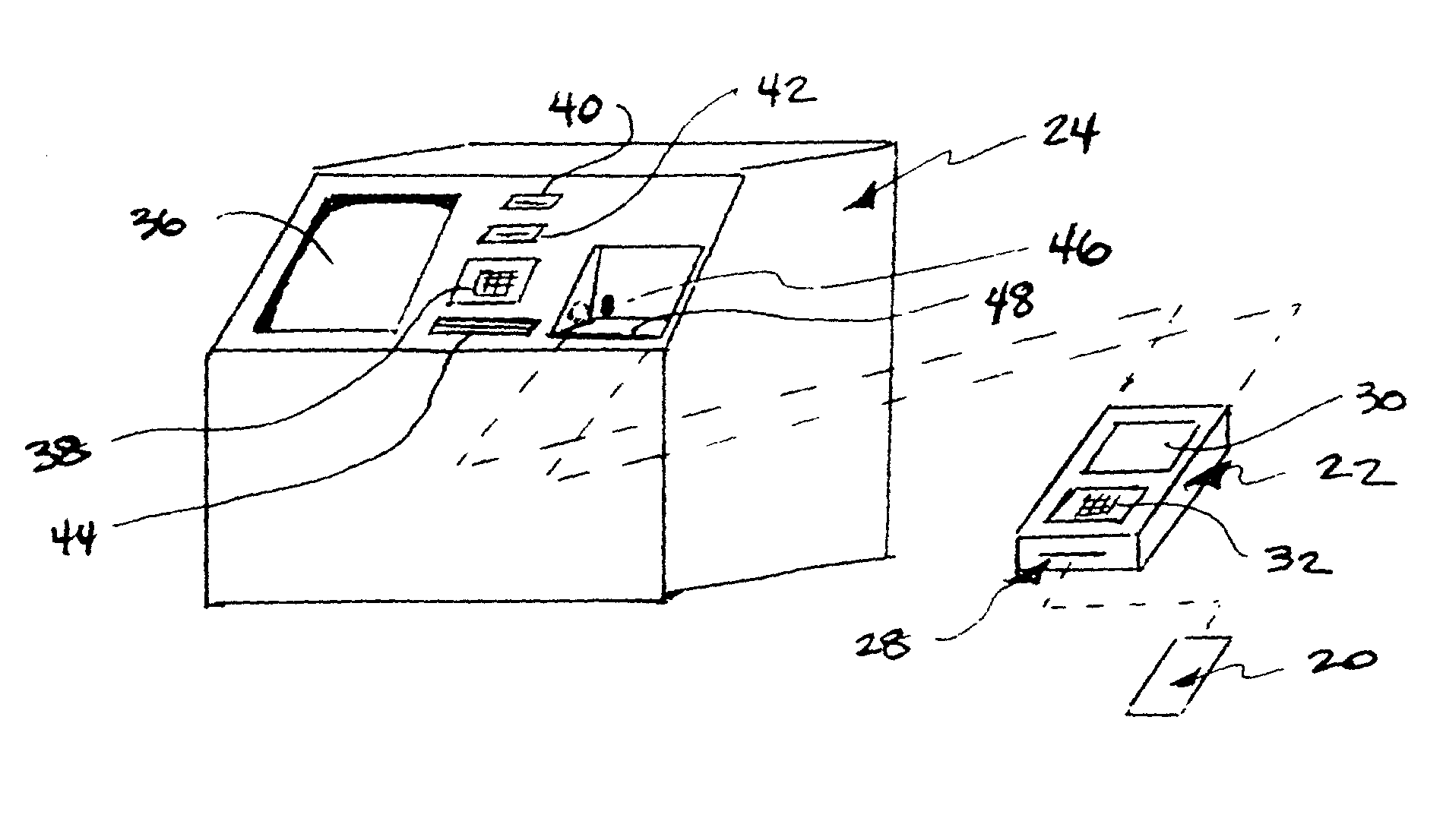 Method and system of contactless interfacing for smart card banking