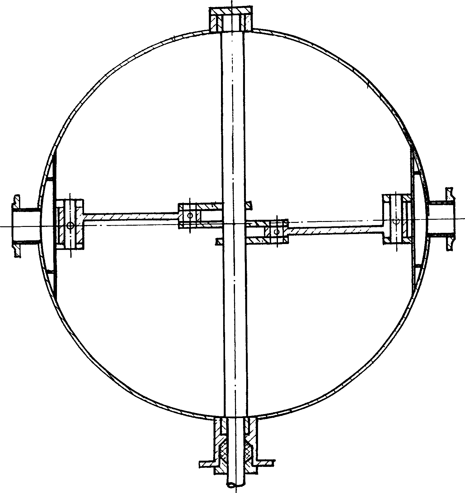 Crank connecting rod type ball net drawing device