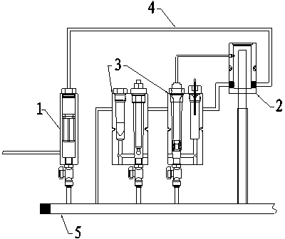 A liquid constant flow rate online analysis and monitoring device