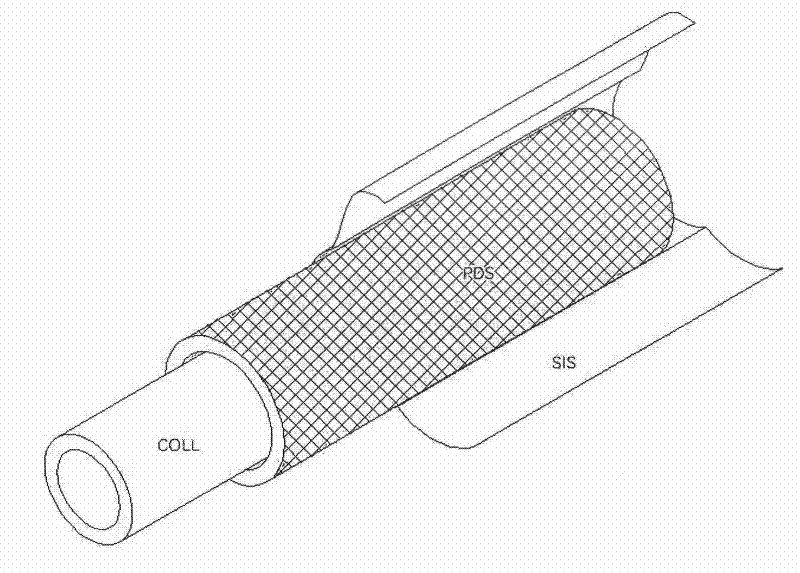 Composite artificial minute vessel stent and preparation method thereof