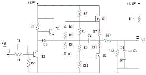 A high-speed and high-current power field effect transistor drive circuit