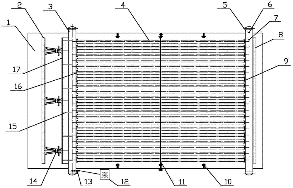 Batch steel pipe pressure test device