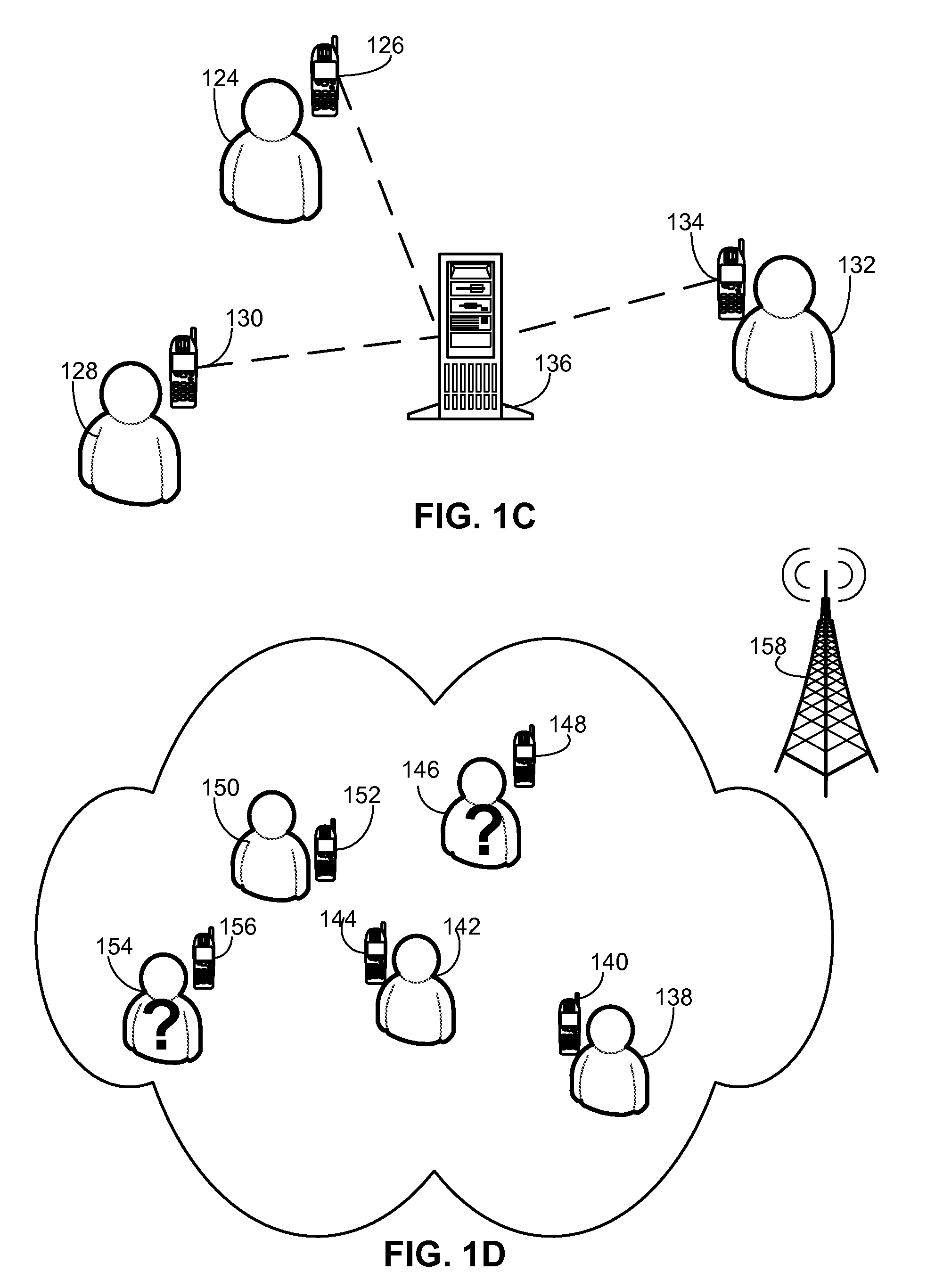Adjusting security level of mobile device based on presence or absence of other mobile devices nearby