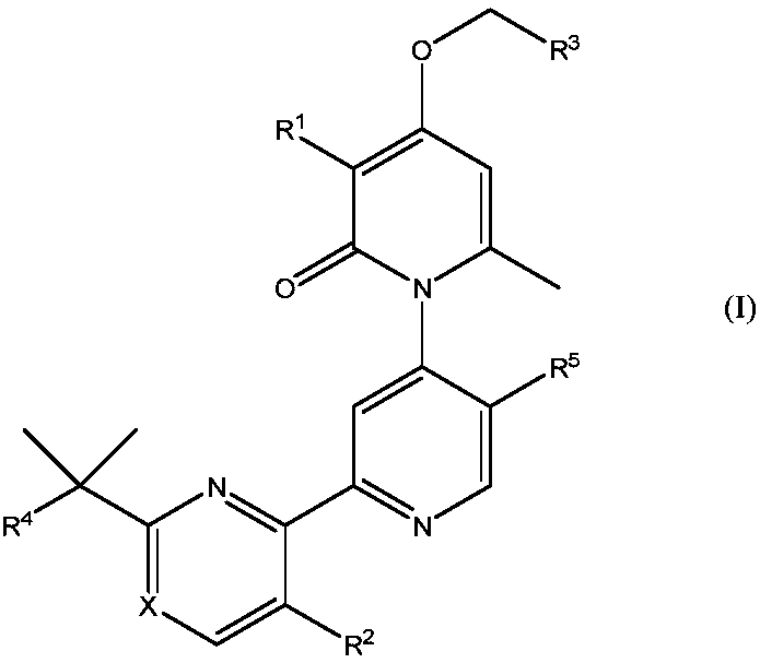 Methyl/fluoro-pyridyl-methoxy substituted pyridone-pyridyl compounds and fluoro-pyrimidinyl-methoxy substituted pyridone-pyridyl compounds