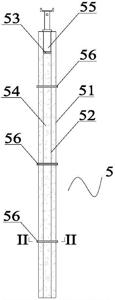Concrete filled steel tube roadside support system used for large-section gob-side entry retaining and support method thereof